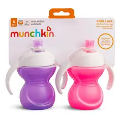 MUNCHKIN - Tomatodo Bite Proof Click Lock Trainer Cup - Pack x 2 uds.