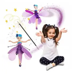 GENERICO - Muñeca Hada Voladora con Sensor Violeta