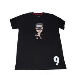 GENERICO - POLO MANGA CORTA DE ALGODON CON DISEÑO CARICATURA LAPADULA - TALLA M