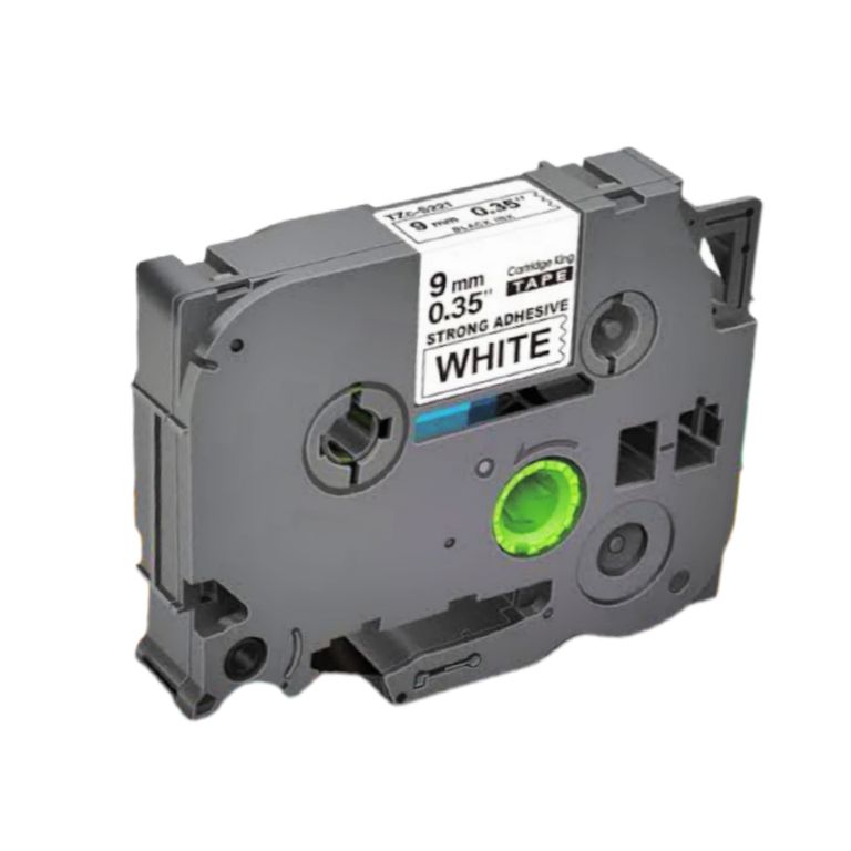 CINTA COMPATIBLE TZ2-S221 LETRA NEGRO SOBRE FONDO BLANCO