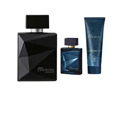 NATURA - Essencial exclusivo Parfum masc 100ml + mini 25 ml + regalo