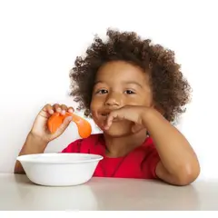 KIZINGO - CUCHARAS ERGONOMICAS PARA BEBES - PACK X 2UN - ZANAHORIA