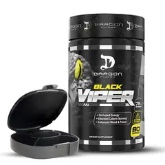 DRAG PHARMA - Quemador Black Viper 90 cap Dragon Pharma + Pastillero