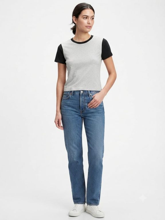 Polo Mujer Manga Corta básico - Nathalie Love It - Gris