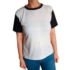 GENERICO - Polo Mujer Manga Corta básico - Nathalie Love It - Gris