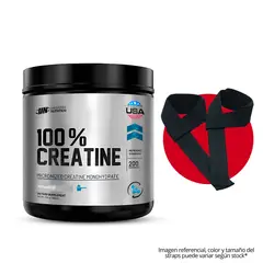 UNIVERSE NUTRITION - Creatina 500 g - Creatine Monohidratada y Micronizada + Straps