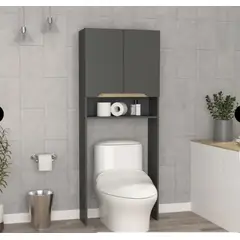NACION MUEBLES - MUEBLE ORGANIZADOR PARA BAÑO KAT COLOR PLOMO