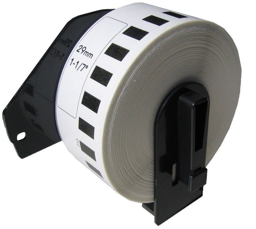 CINTA COMPATIBLE DK-2210 TEXTO NEGRO SOBRE BLANCO