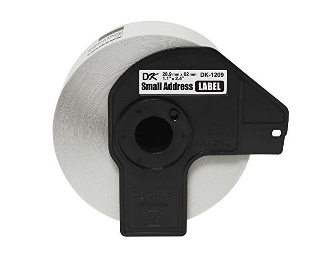 CINTA COMPATRIBLE DK-1209 LETRA NEGRO SOBRE BLANCO