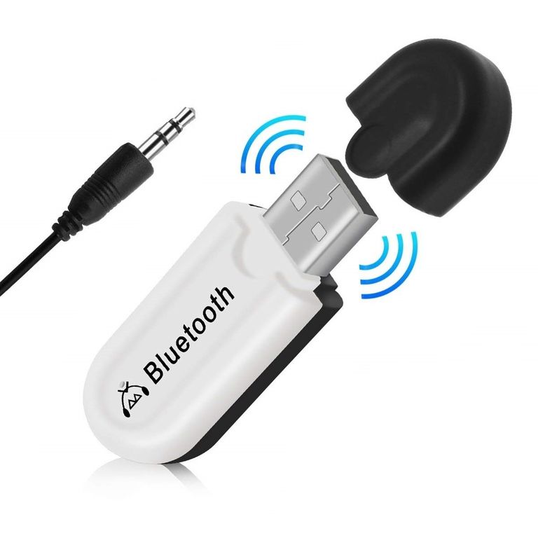 Adaptador Receptor de Audio Bluetooth USB para Auto y Equipo de Sonido