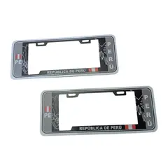 GENERICO - Portaplaca modelo europeo con diseño peruano