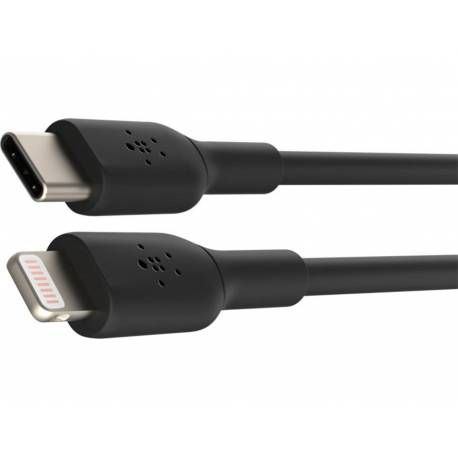 CABLE TYPE-C TO LIGHTNING DE 1 METRO NEGRO