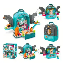 GENERICO - Set Mochila De Juguete Con Perro Y Accesorios