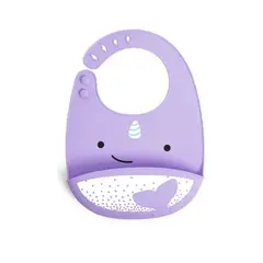 SKIP HOP - Babero De Silicona Narwhal