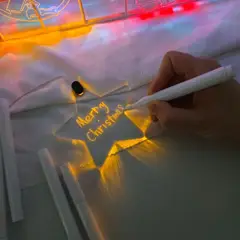 KAST PE - Packx2 Colgantes Navideños Luz Led patita y campana INCLUYE PLUMON