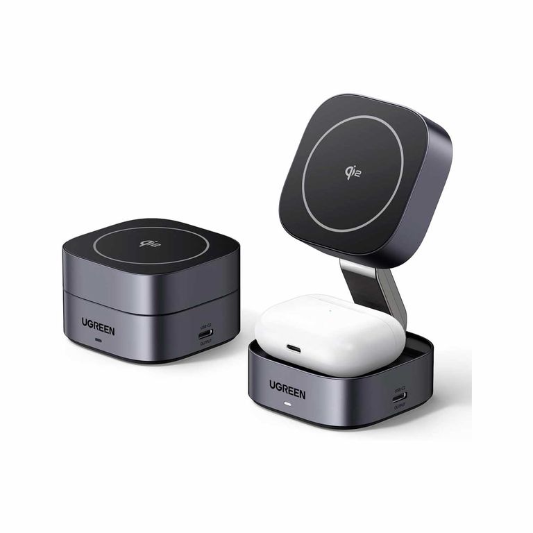 Cargador inalámbrico Magsafe 2 en 1 Fast Wireless W702 35316