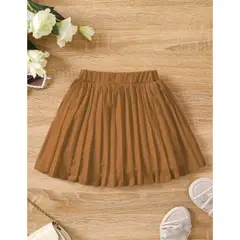 GENERICO - Falda pantalón plisada de cintura elástica