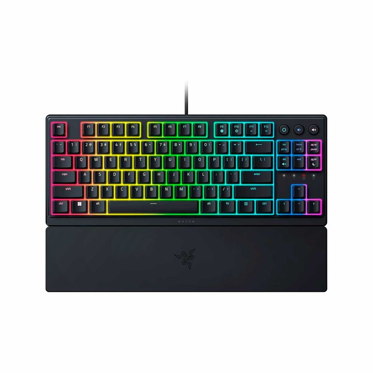 Teclado Gamer Ornata V3 Tkl Mecha Membrane Low Profile Us Black