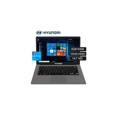 HYUNDAI - Laptop 14.1" Intel Celeron N4020 RAM 4GB Almacenamiento 128GB Con Windows 11 Home Hybook