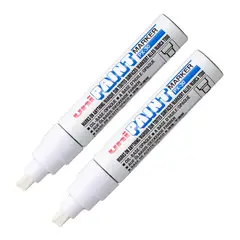 UNI BALL - UNI PX-30 Marcador de pintura permanente Blanco Pack x 2
