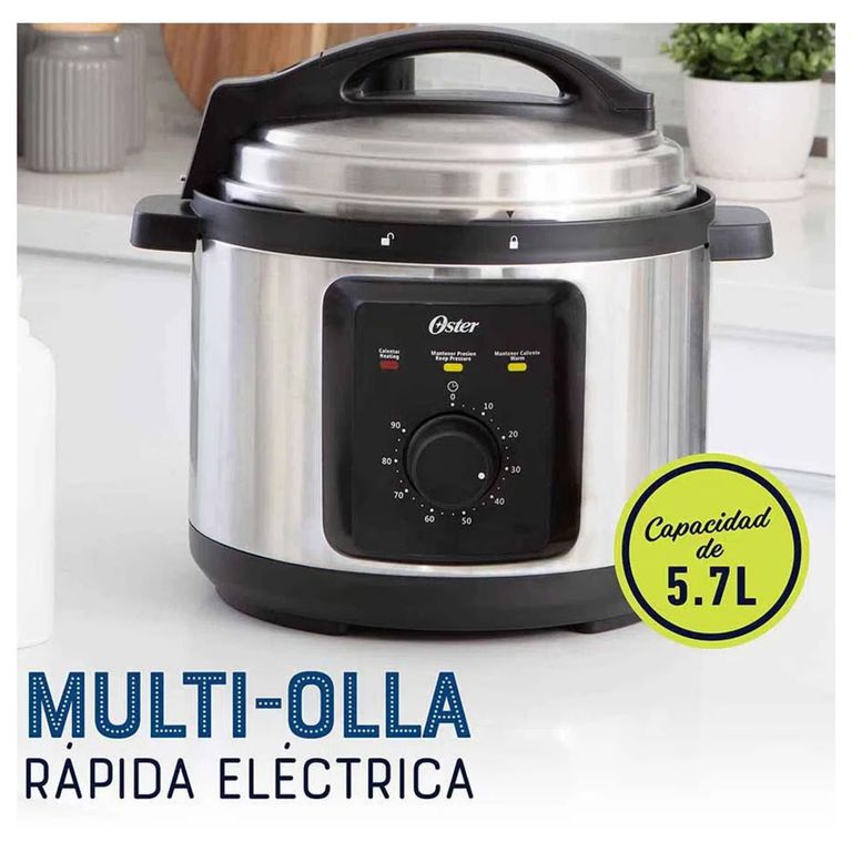 Multi Olla Rápida de Presión Eléctrica Manual 57L CKSTPCEC57M