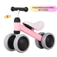 GENERICO - Bicicleta Triciclo Corre pasillos para Niños - Rosado