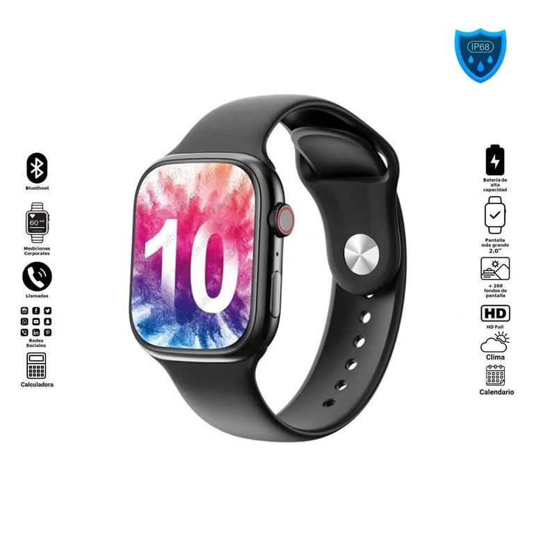 Smartwatch T900 Pro Serie 10 Black