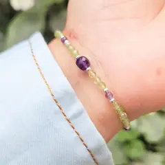 INTUERI - Pulsera Amatista y Peridoto