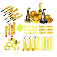 GENERICO - Cotillón para 12 Adultos Año Nuevo, 60 pzas (Mod-L)