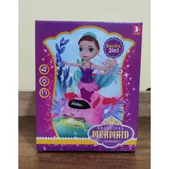 GENERICO - SIRENITA MUSICAL MUÑECA CON CARRO Y LUCES