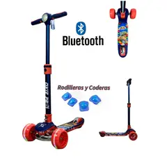 OXIEPRO - Scooter para Niños Musical con niveles de altura linterna y Kit