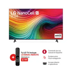 LG - Televisor 55 Nanocell 4k Thinq Ai 55NANO80TSA