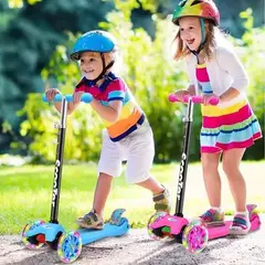GENERICO - Scooter con Luces para Niños Ajustable