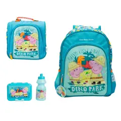 GENERICO - PACK ESCOLAR GEORGE PIG MOCHILA+LONCHERA Y TAPER