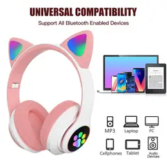 GENERICO - AUDIFONO BLUETOOTH GATA RGB STN 28