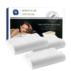 GENERICO - Pack x3 Almohadas de latex con memory foam.