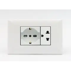 SINTHESI - TOMACORRIENTE DOBLE 01 SCHUKO Y 01 UNIVERSAL S17
