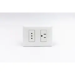 SINTHESI - TOMACORRIENTE DOBLE 01 DE 3 EN LINEA Y 01 AMERICANO S22