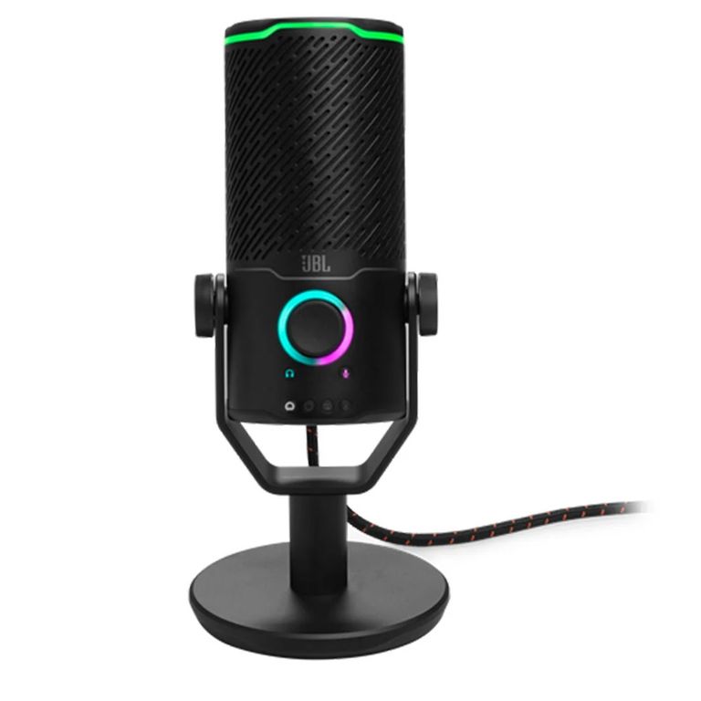 Microfono Quantum Stream Studio USB Negro Para Streaming Juegos