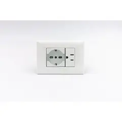 SINTHESI - TOMACORRIENTE DOBLE 01 SCHUKO Y 01 AMERICANO S22