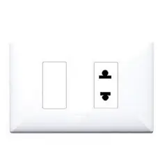 SINTHESI - INTERRUPTOR TOMACORRIENTE 01 SIMPLE Y 01 EUROAMERICANO S17