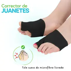 FISIO CARE TU BIENESTAR PRIMERO - Corrector de juanetes negro talla L - unisex