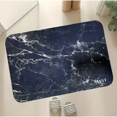 SM - ALFOMBRA ANTIDESLIZANTE PARA HOGAR 40X60 CM NEGRO BLANCO