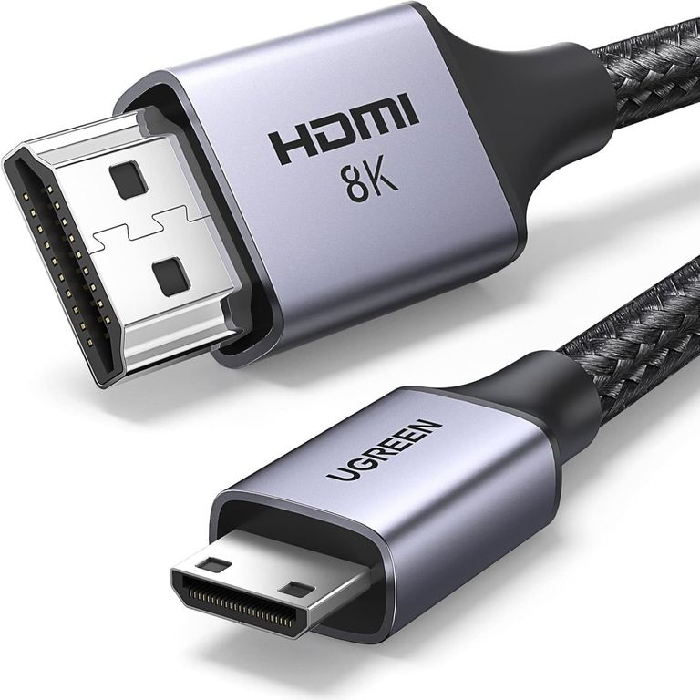 Cable Mini HDMI a HDMI 8K 2M Trenzado Aluminio HD163 - 15515