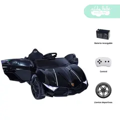 GENERICO - Carro a Batería Modelo Lamborghini R1 Negro