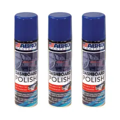 ABRO - Silicona para Tableros Aroma Auto Nuevo - 220mL Pack x3