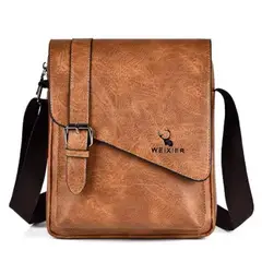 GENERICO - Makeway - Morral Bolso Hombre cuero PU