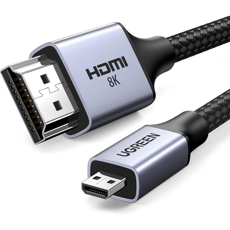 Cable Micro HDMI a HDMI 8K 2M Aluminio Trenzado HD164 - 15517