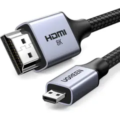 UGREEN - Cable Micro HDMI a HDMI 8K 2M Aluminio Trenzado HD164 - 15517