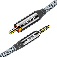 VENTION - Cable Original 2m 35mm Trrs Aux Coaxial Rca Premium Tv